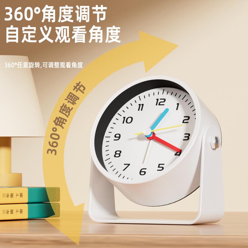 Desktop silent small alarm clock 1011 new seat pendulum desktop table clock mini ornament clock creative bedside clock