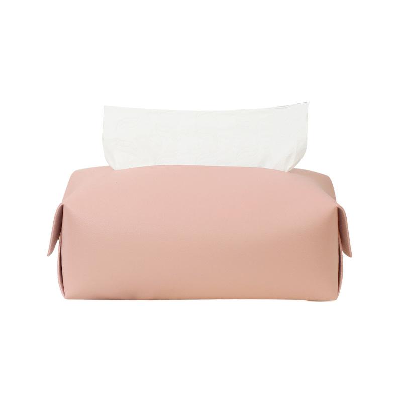 Kožená krabička na papírové kapesníčky Krabička na papírové kapesníky do auta Domov Dekorace obývacího pokoje Ložnice Kuchyň Stolní stůl Nordic Velká úložná krabička Držák na ubrousky