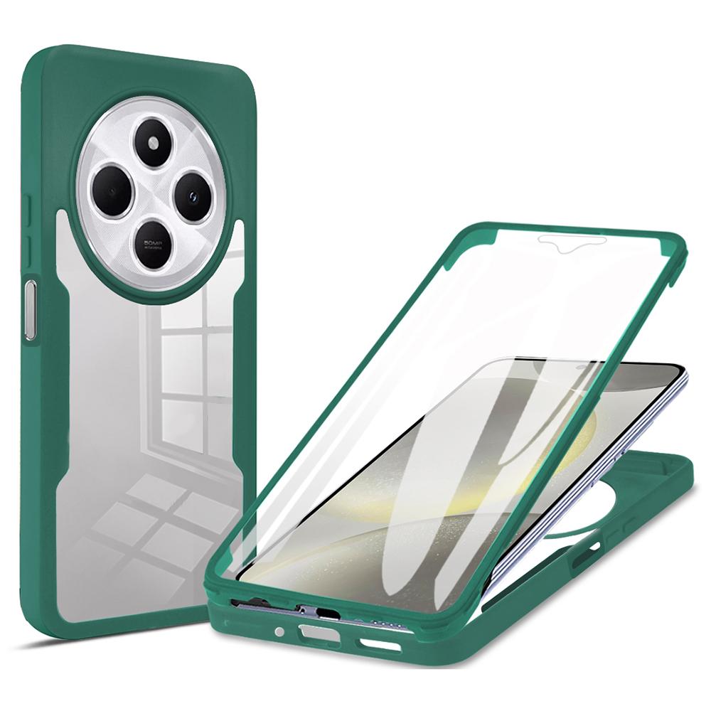 Phone Case For Xiaomi Redmi 14C 4G/14R 5G/A4 5G/Poco C75 4G,Acrylic+TPU Clear Cover with PET Screen Film