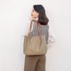 New One-shoulder Casual Canvas Tote Bag Popular Bag Large Capacity Oxford Cloth Simple Women's Bag Carry