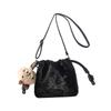 Niche Simple Style Fashionable Bag for Women New Pleated Versatile Bucket Bag Simple Casual Fashionable Shoulder Bag