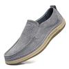 FashionHollow Out Summer Loafers Luxury Genuine Leather Mens Shoes Suede Male Casual Shoes Breathable Soft Driving Shoes Walking Shoes