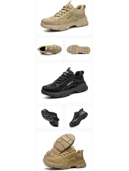 Unisex Steel Toe Work Shoes: Breathable, Wear-Resistant, Anti-Smash, Anti-Puncture, Comfortable for Long Standing