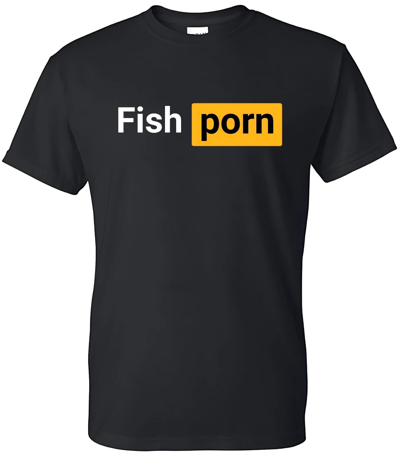 Fish Porn Men s T-shirt Fisherman Funny Gift 3XL