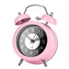 Metal Alarm Clock Student Dormitory Wake Up and Call Alarm Clock Fluorescent Mute Clock Living Room Ornament