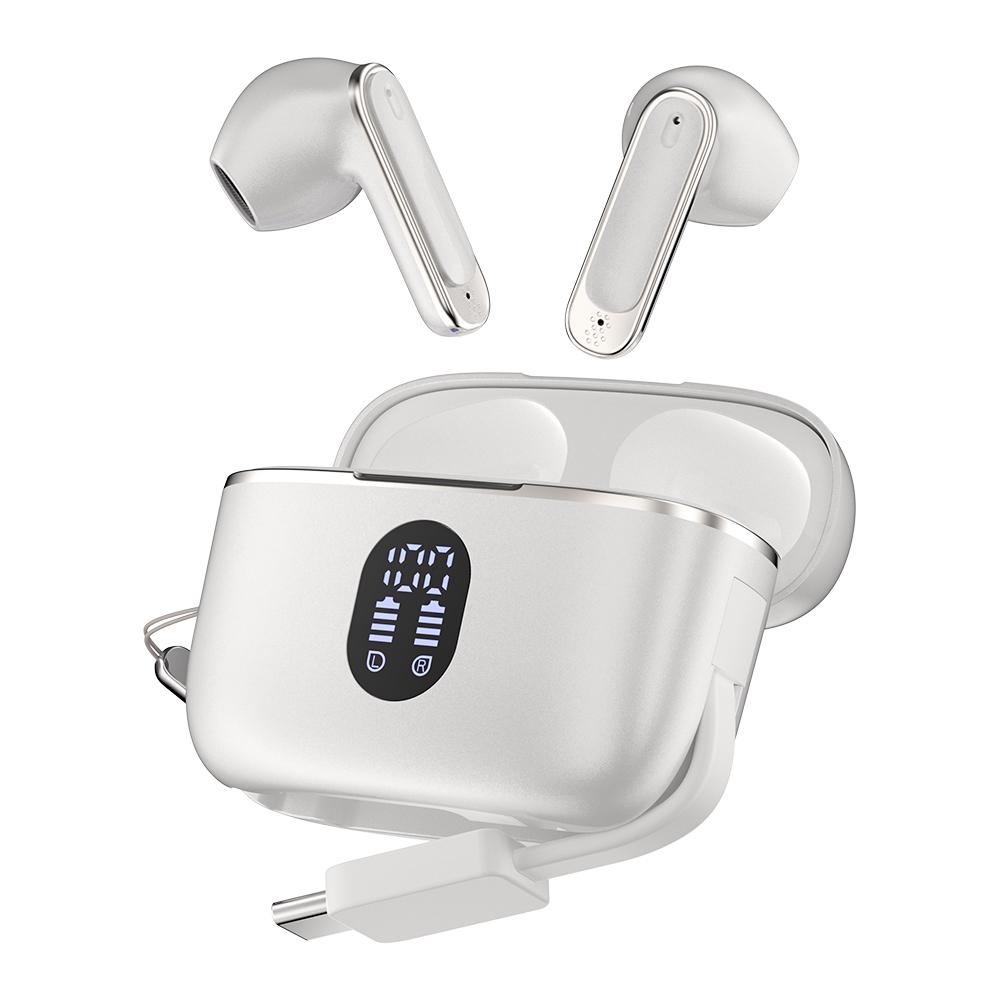 (can charge phone)LED Wireless Earphones Surround Sound Bluetooth 6.0 Headphones Touch Control Earbuds Gamer Headsets in HD Mic