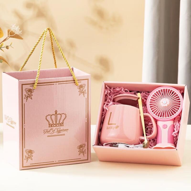 

HANDUNYOU Pink Belly Glass Cup Gift Set