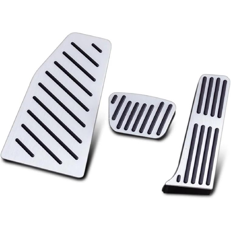 2022-2025 Compatible with Toyota RAV4 Venza Lexus NX250 NX350 NX450h+ Black Silver Foot Rest Footrest Brake Gas Pedal Pad Cover Accessories(Silver)