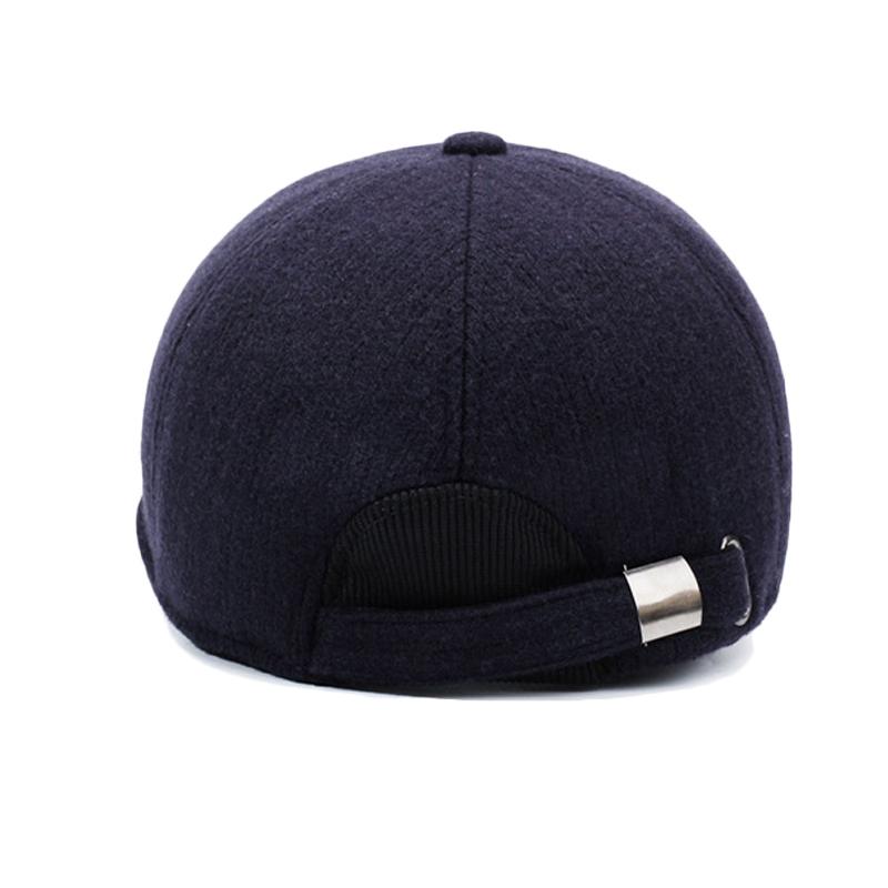 Winter Middle-Aged and Elderly Men's Cold-Proof Baseball Cap Velvet Thick Cap Ear Protection Warm Cotton Cap