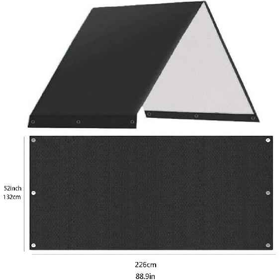 GonetrePlayground Replacement Canopy Roof Canopy Cover Replacement Tarp for Kids Playground 52in x 90in Proof Swingset Shade Canopy (1)