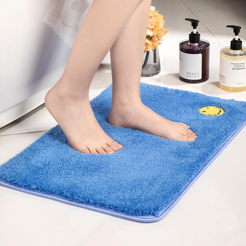 New Smiley Face Carpet Ultra Soft Home Carpet Mat Household Bathroom Water-Absorbent Non-Slip Doormat