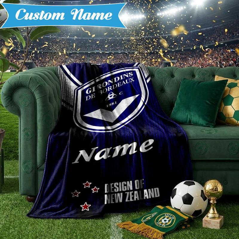 Custom Name Inter Milan Crest Blanket Lightweight Ideal Bedding Blanket Perfect for Travel, Camping, Living Rooms, Sofas, Christmas Gift