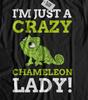 I'm Just A Crazy Chameleon Lady T-Shirt Cute Lizard And Reptiles Gifts