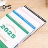 2025 Small Desk Calendar Standing Flip Desktop Calendar Monthly Planner Time Management Organizer for Home Office School