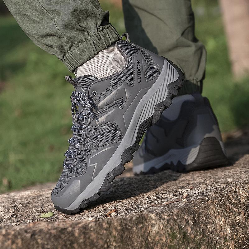 Herren- und Damen-gleiche Wanderschuhe atmungsaktiv, rutschfest und verschleißfest Outdoor-Camping Offroad-Tourismus Mesh Freizeit Sportschuhe