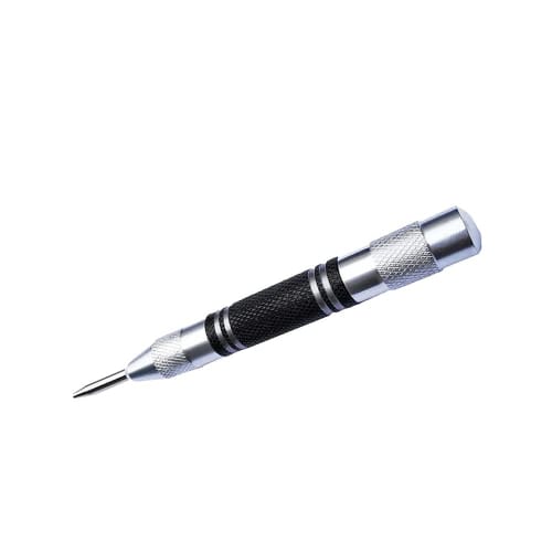 CHENSS Automatic Center Punch, High-Speed ??Steel, No Hammer Required, for Use with Electric Drills, for Drilling Pilot Holes In Metal, Wood, and Plas