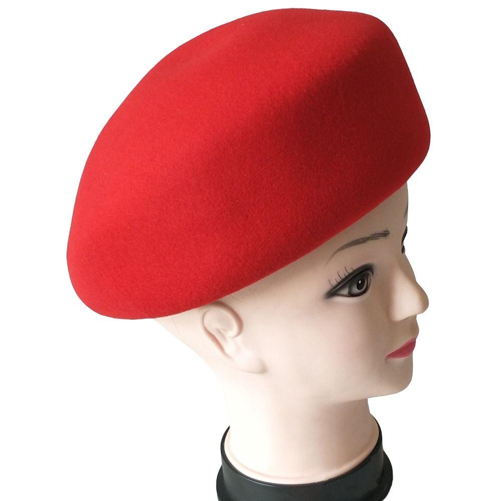 Formal Beret Airline Stewardess Hat Pillbox Hat Marching Band Hat Air Hostesses Caps  Themed Party