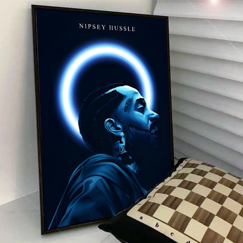 

Рэпер N-Nipsey Hussle Плакат Бумага Печать Главная Спальня Вход Бар Кафе Искусство Живопись Украшения 21cm×30cm NoFrame