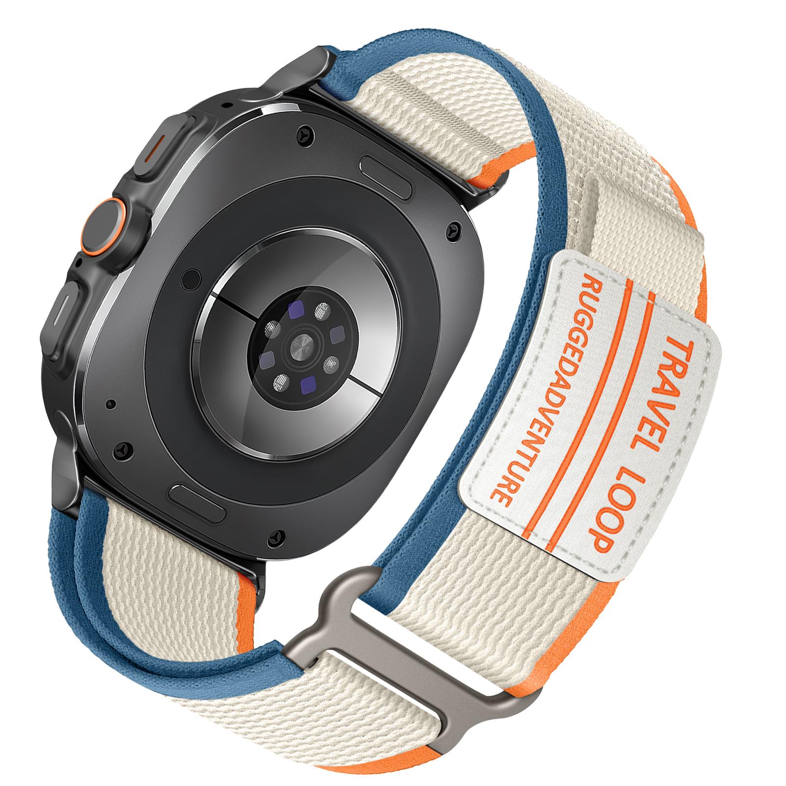 Спортивный ремешок Trail Loop для Samsung Galaxy Watch 7 Ultra Браслет 47 мм аксессуары Спортивный нейлоновый браслет Samsung Galaxy watch Ultra ремешок 47 мм Galaxy watch 7 Ultra&L