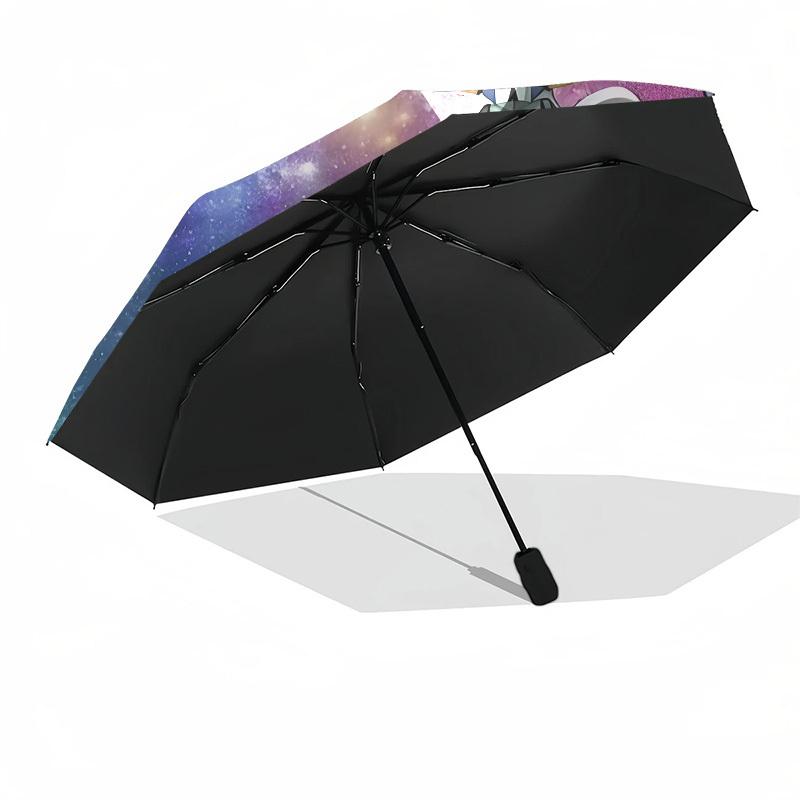 Robots, Galaxy Automatic Opening and Closing, 8 Rib Structure Portable Umbrella, Suitable for Men and Women In All Seasons  Perfect Gift for