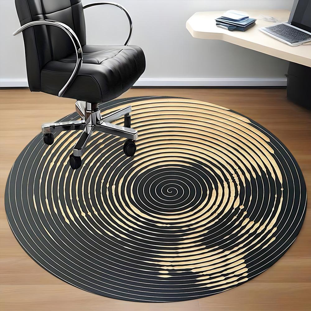 1pc Spiral Skull Office Round Area Rug, Under Office Chairs Bedroom Living Room Home Decor, Room Deco, Available in Various Sizes 074