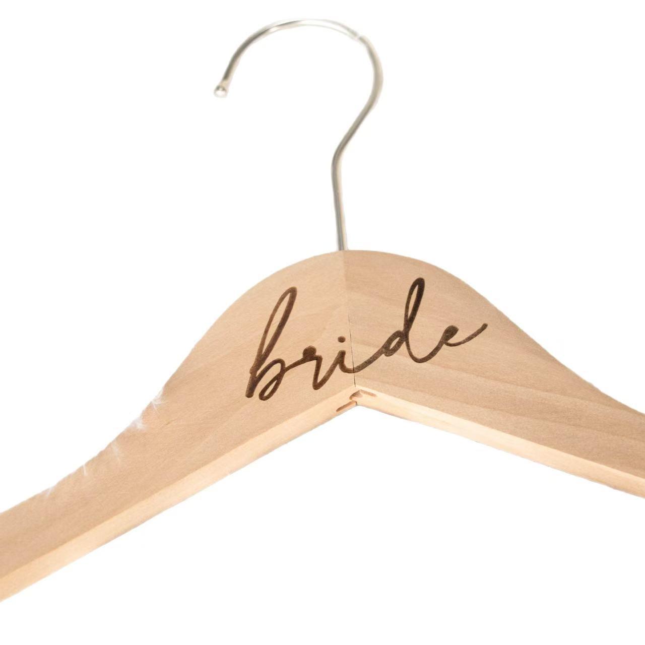 Crossbride Solid Wood Wedding Hanger – European & American Style Party Gift