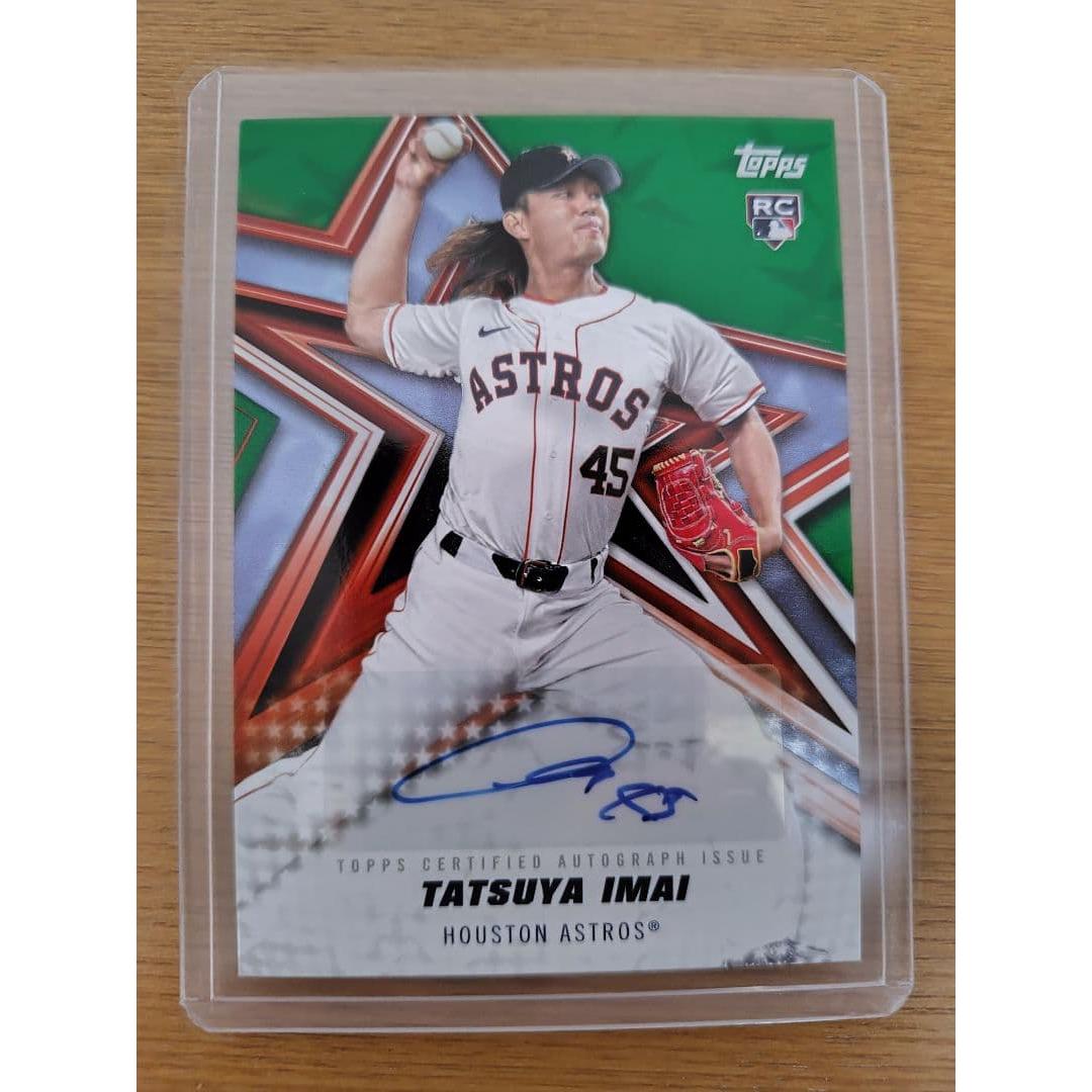 Used [99 pieces limited RC] Topps Astros Tatsuya Imai autograph card