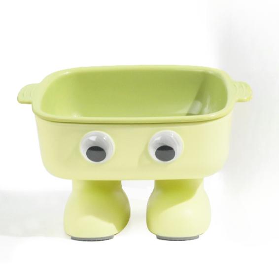 Big Eyed Robot Neck Protection Cat Bowl Pet Feeding Water and Food Integration Neck Protection Anti Overturning Bowl Cat Dog