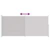 Side Awning Extendable 220x500 Cm Grey