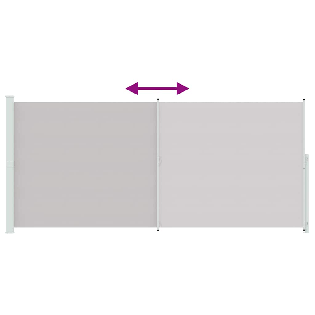 Side Awning Extendable 220x500 Cm Grey