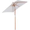 Foldable garden parasol, rectangular beach umbrella, water-repellent and UV-resistant for beach, balcony, terrace and garden
