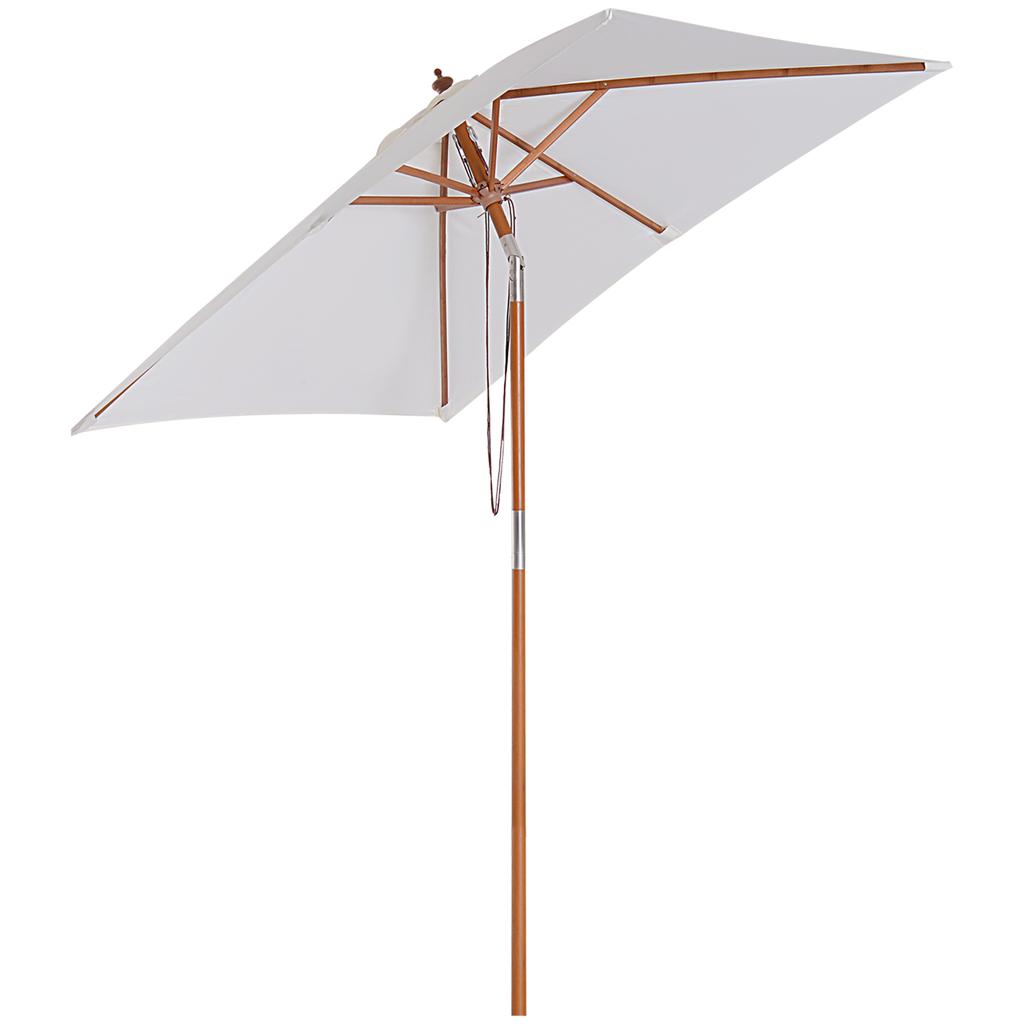 Foldable garden parasol, rectangular beach umbrella, water-repellent and UV-resistant for beach, balcony, terrace and garden