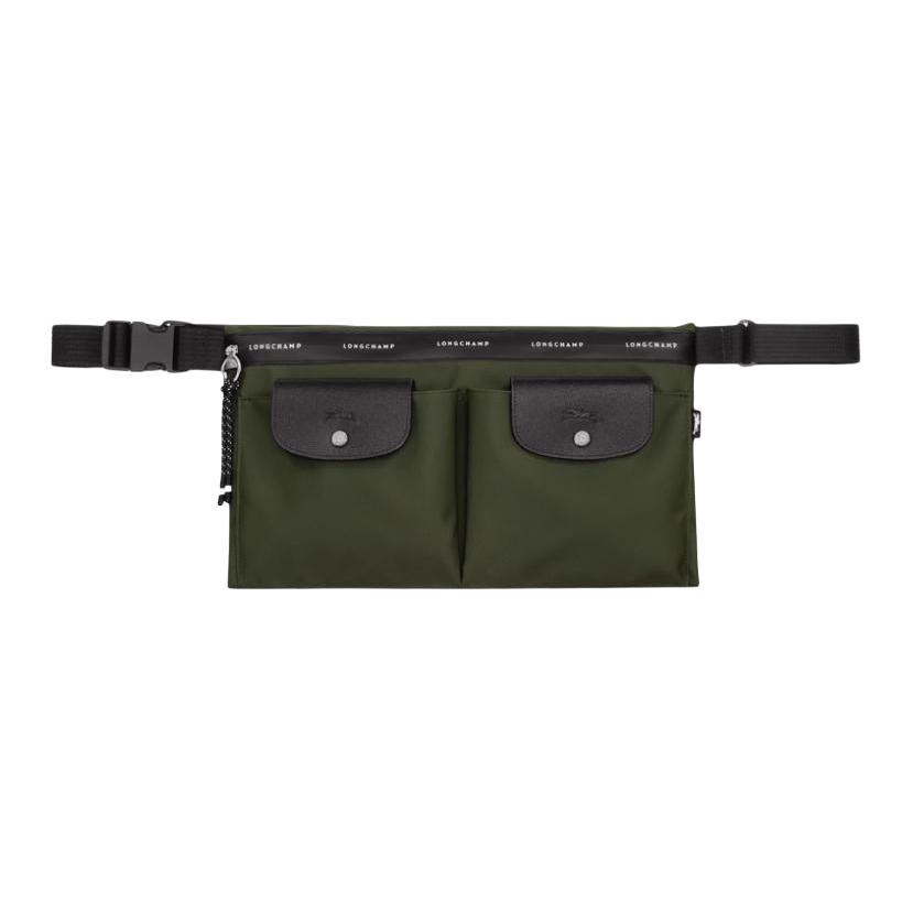 Longchamp Le Pliage Energy Zipper Closure Brand Logo Fabric Waist Bag Large Women waist bag Khaki 10288HSR892 Basic Set (Bag)