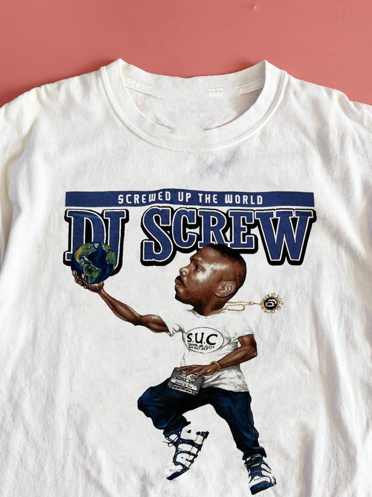 DJ Screw Hip Hop Short Sleeve Gift For Fan White S-2345XL Unisex T-shirt Unisex T-Shirt L