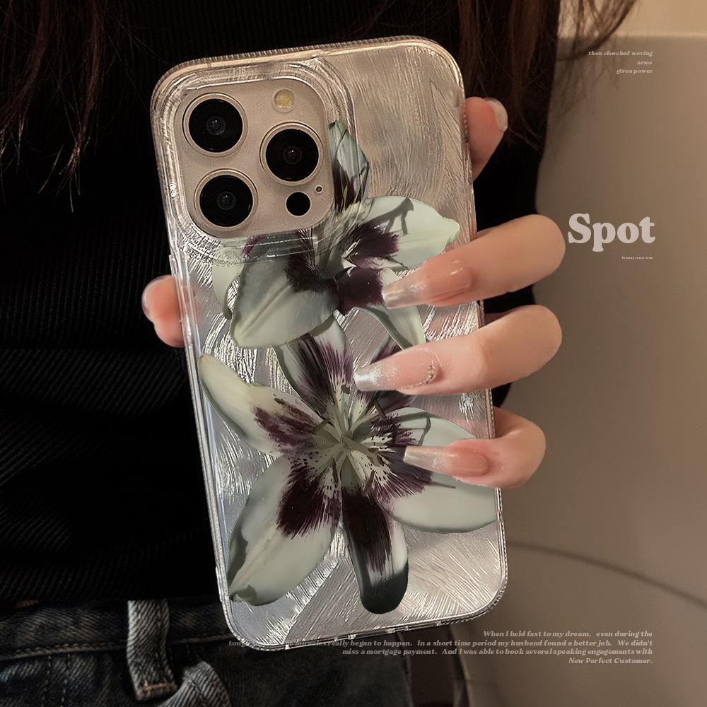 Blue Tulip Cute Case For iPhone 16 17 15 Pro Max Cases iPhone 17 11 12 13 ProMax 14 15 16 Plus 7 8 16E XS XR Shockproof Cover