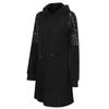 Rochie largi sexy pentru femei Imbracaminte Pulover casual Rochie cu gluga Moda coreeana Femei Rochie scurta eleganta neagra