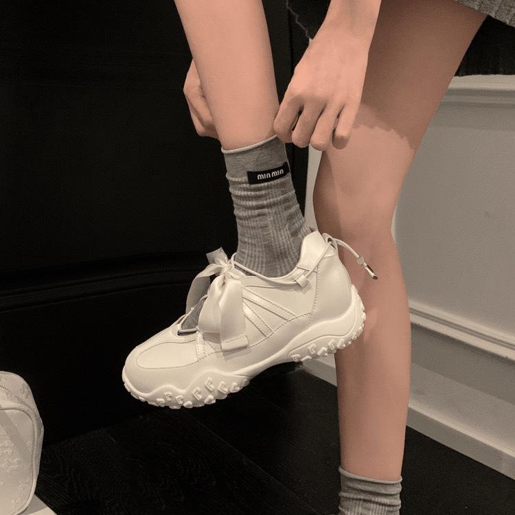Lace Dream~ 7cm Inner Height Increase Platform Ballet Training Shoes Female Mary Jane Summer Breathable Casual Sports Sandals
