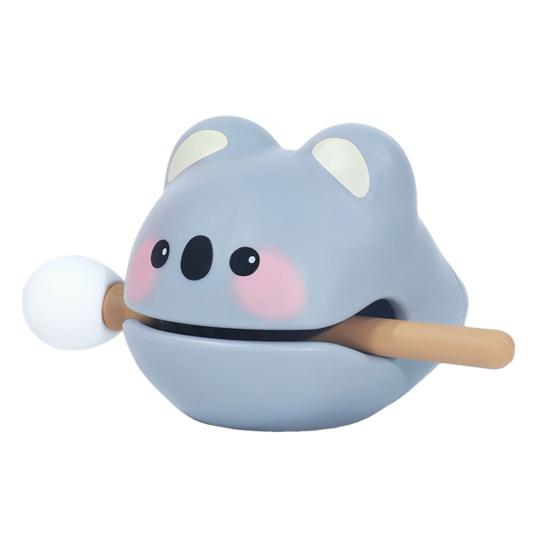 Cartoon Animal Wooden Fish Toy with Hammer Stress Relief Meditation Calming Percussion Instrument