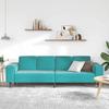 Living Room Sofa Turquoise 250 X 188 X 76 Cm