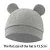 Chłopcy Dziewczęta Czapki Miękkie na 06 miesięcy Noworodek Kapelusz Noworodki Szary