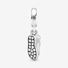 Pure Silver 925 Bracelet for Women Fashion Jewelry with High Heels Sandals Pendant Beads Original Charms