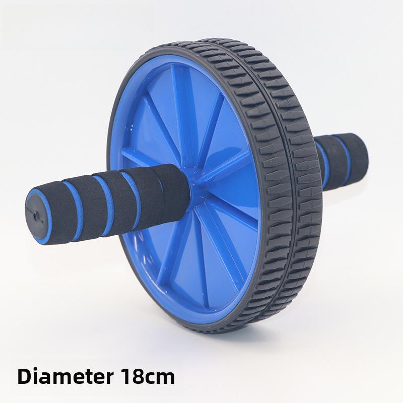 Dvoubarevný 18cm Ab váleček s dvojitým kolečkem pro břišní fitness