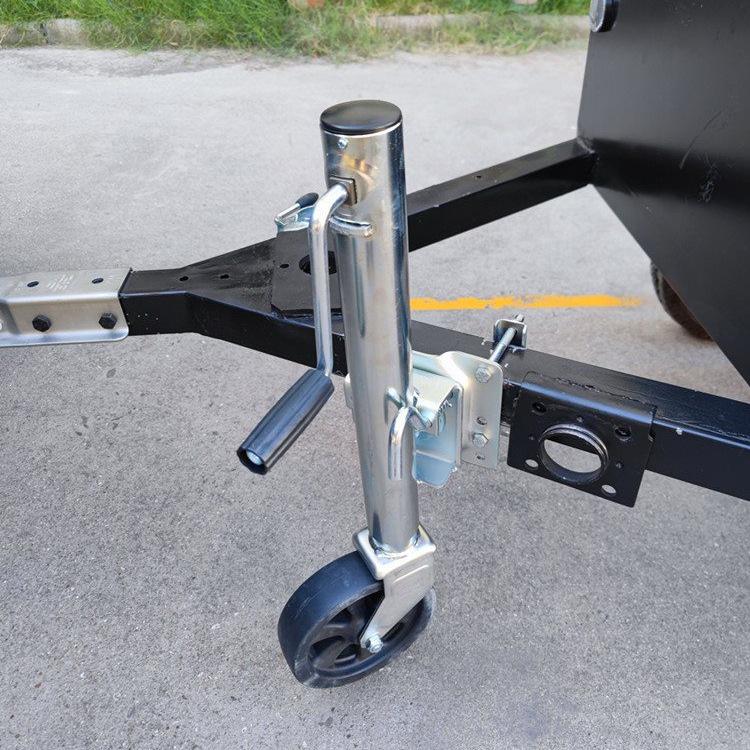 8" Trailer Jack Wheel Bracket for Yacht, ATV, RV & Car Modifications