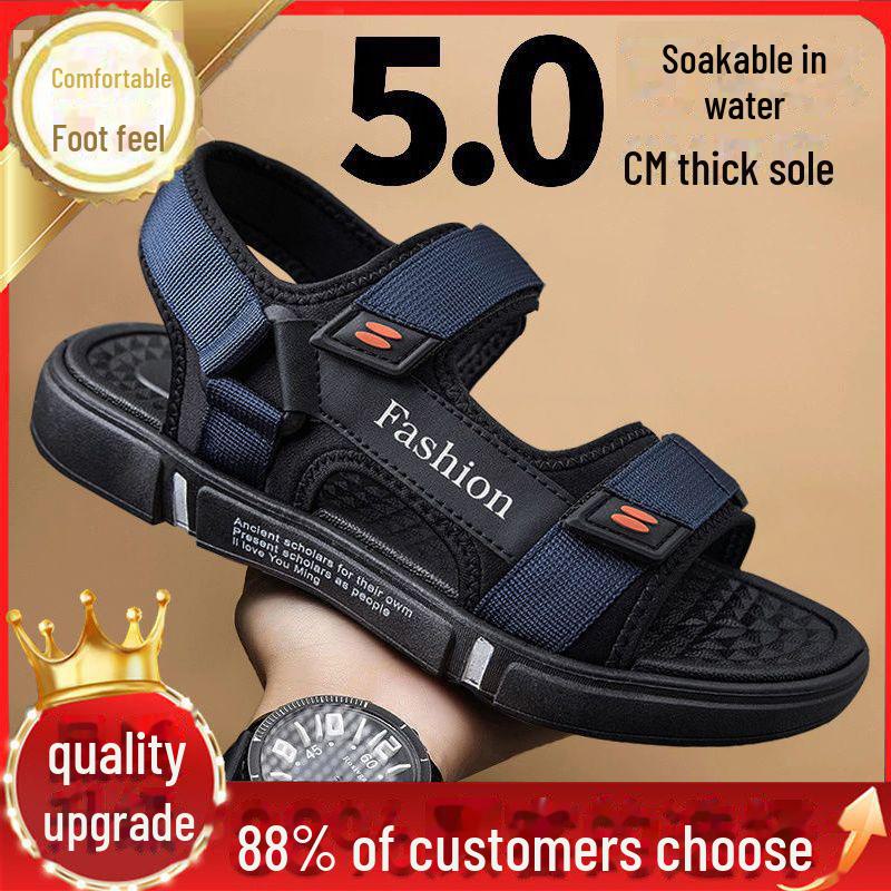 Men's Trendy Sports Sandals: Non-slip, Deodorizing, Wear-resistant, Soft-soled, Lightweight Beach Shoes for Summer