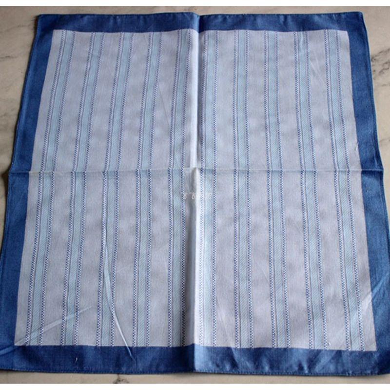 

Экспортируемый за границу Чистый хлопок Легкие полоски Серия полотенец для среднего и пожилого возраста Носовой платок/Мужской хлопковый большой носовой платок Section 1 (Blue)