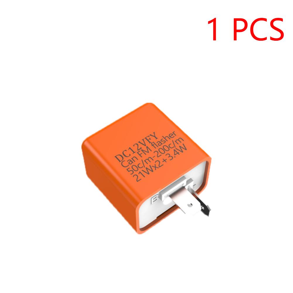 2Pin Motorcycle LED Flasher Relay Adjustable Frequency of Turn Signal Blinker Indicator Flasher Relays Moto Accessories 1-20PCS