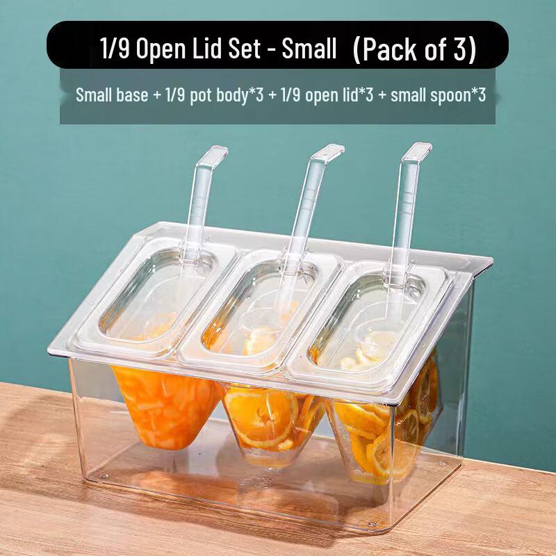Transparent PC Food Pan with Lid