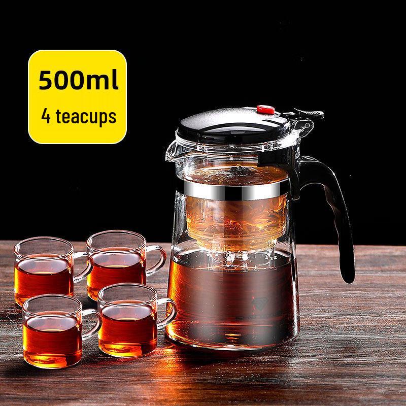 ZISIZ High-Temperature Glass Infuser Teapot