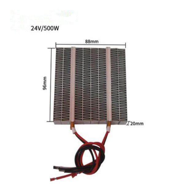 1PC 12V 150W / 12V 300W / 24V 250W / 24V 500W PTC Heating Element Heater Plate with Black Metal Hoder Heat Conduction