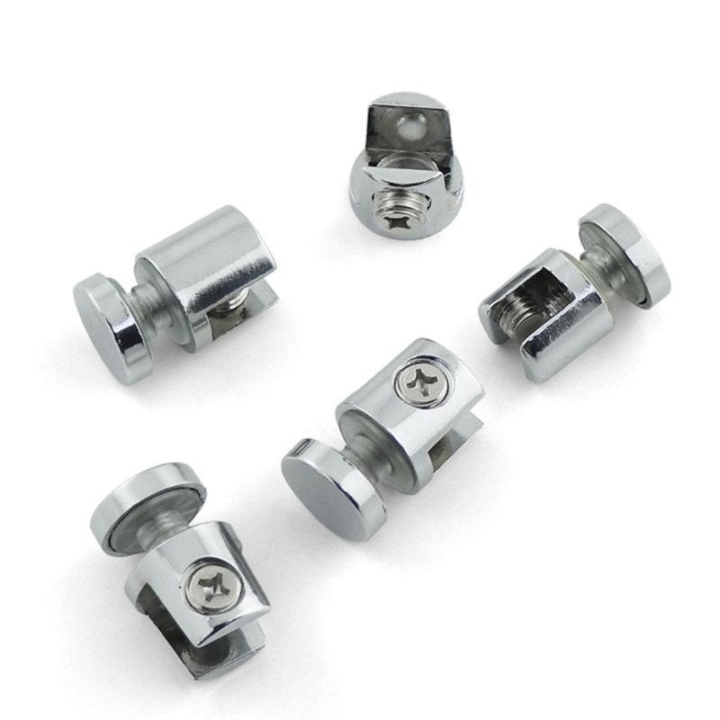 Adjustable Shelves Corner Bracket Glass Clamp Holder Bracket for 10-12mm Thick Glass Metal Fix Clamp Glass Support Plate